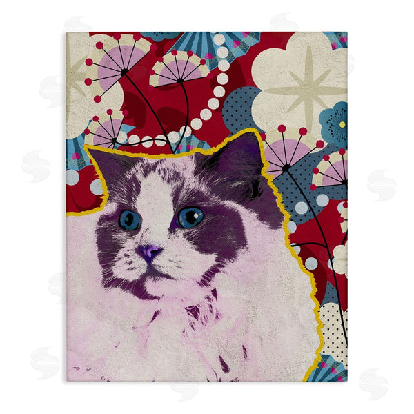 stupell industries BigBadMullet | Wow Kitty with Pop Accents