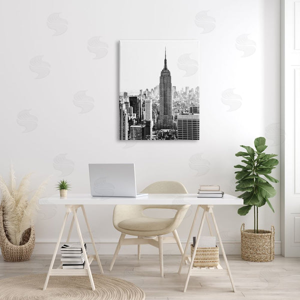 Stupell Industries Bill Carson Photography | New York Urban City Skyscrapers Downtown Skyline Wall Art