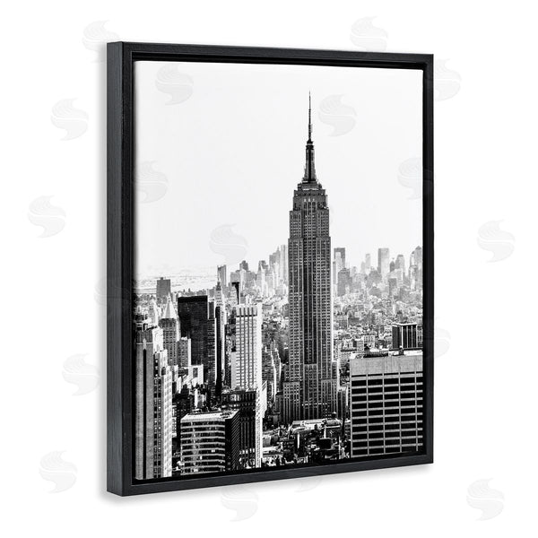 Stupell Industries Bill Carson Photography | New York Urban City Skyscrapers Downtown Skyline Wall Art