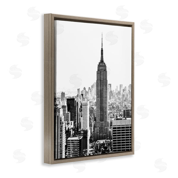 Stupell Industries Bill Carson Photography | New York Urban City Skyscrapers Downtown Skyline Wall Art