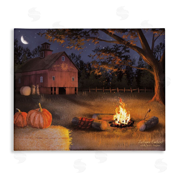 stupell industries Billy Jacobs | Autumn Campfire Embers Wall Art