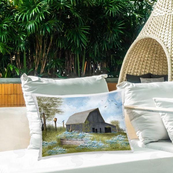 Stupell Industries Billy Jacobs | Blue Floral Country Garden