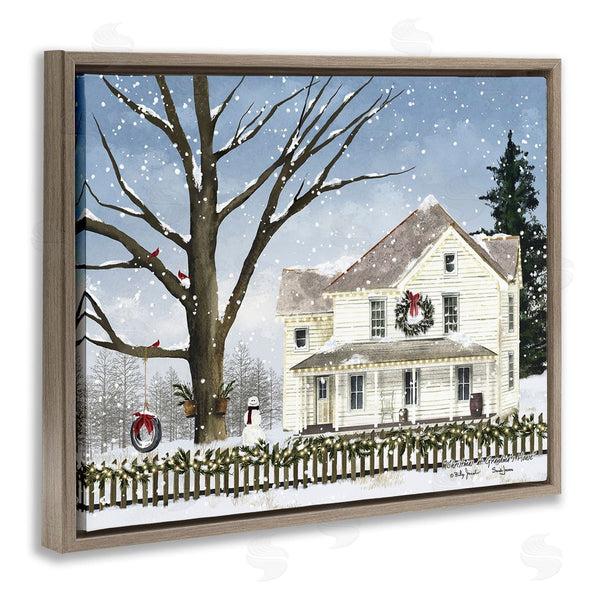 Stupell Industries Billy Jacobs | Charming Winter Neighborhood Wall Art