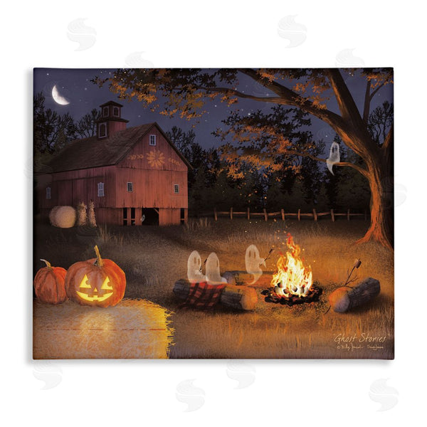 stupell industries Billy Jacobs | Spooky Ghosts & Autumn Campfire Wall Art