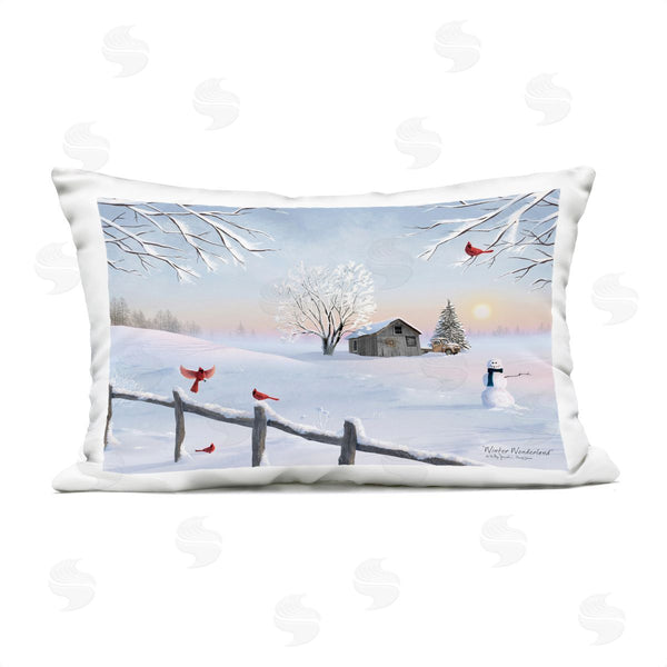 Stupell Industries Billy Jacobs | Winter Wonderland Sunrise Printed Throw Pillow