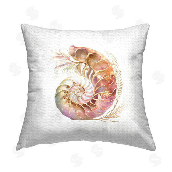 Stupell Industries Birch & Ink | Abstract Nautilus Spiral Printed Throw Pillow