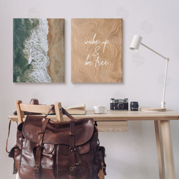 Stupell Industries Birch & Ink | Be Free Incoming Beach Tide Wall Art