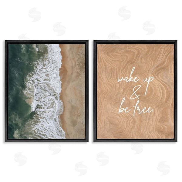 Stupell Industries Birch & Ink | Be Free Incoming Beach Tide Wall Art