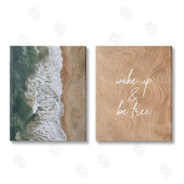 stupell industries Birch & Ink | Be Free Incoming Beach Tide Wall Art