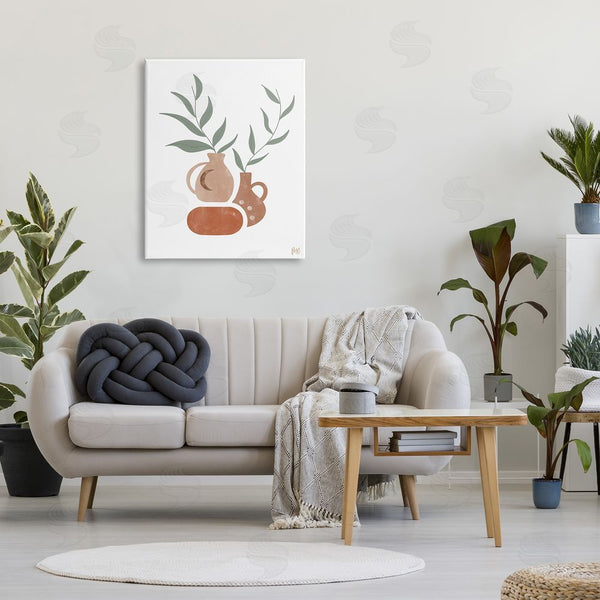 Stupell Industries Birch & Ink | Boho Ceramic Plant Still Life Modern Terracotta Illustration Wall Art