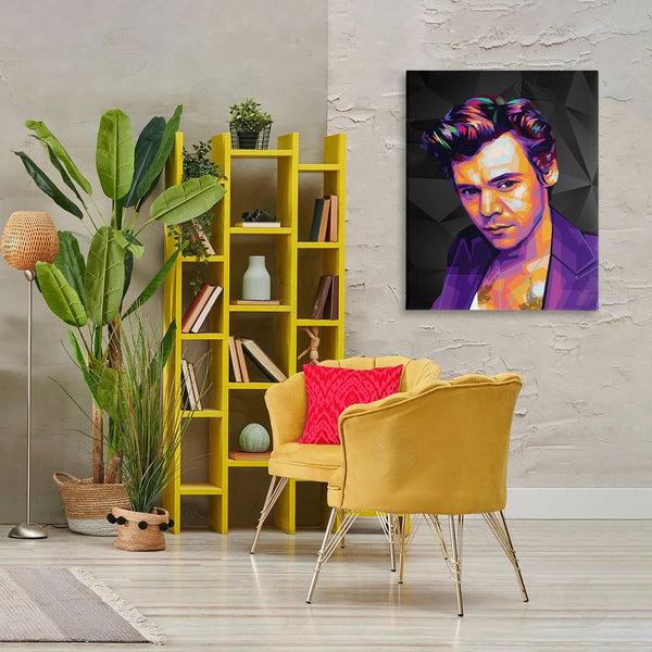 Stupell Industries Birch & Ink | Bright Harry On Black Wall Art