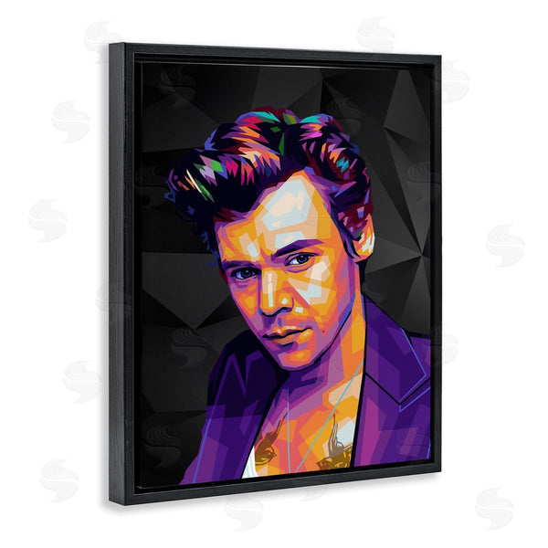 Stupell Industries Birch & Ink | Bright Harry On Black Wall Art