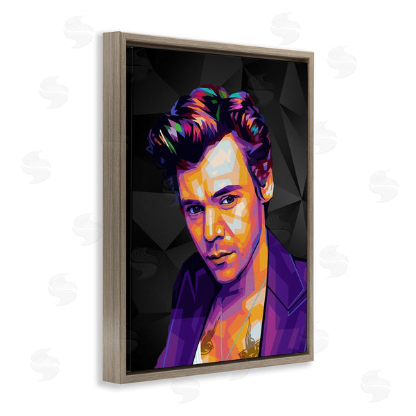 Stupell Industries Birch & Ink | Bright Harry On Black Wall Art