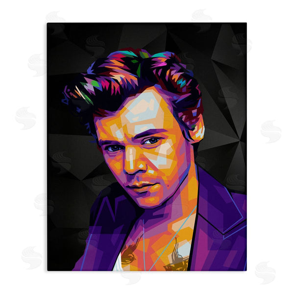 stupell industries Birch & Ink | Bright Harry on Black Wall Art