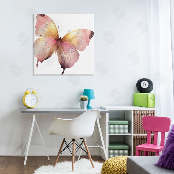 Stupell Industries Birch & Ink | Chic Pink Butterfly Wall Art