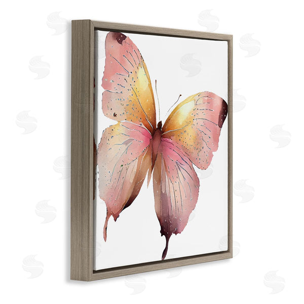 Stupell Industries Birch & Ink | Chic Pink Butterfly Wall Art
