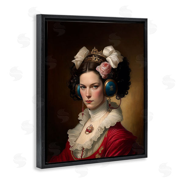 Stupell Industries Birch & Ink | Classic Girl Wearing Headphones Wall Art