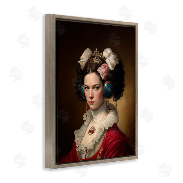 Stupell Industries Birch & Ink | Classic Girl Wearing Headphones Wall Art