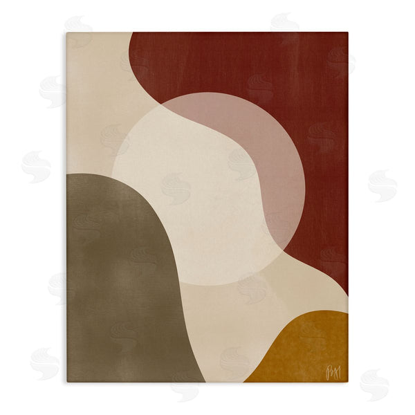 stupell industries Birch & Ink | Colliding Worlds Abstraction Desert Sun Tones Brown Red Wall Art