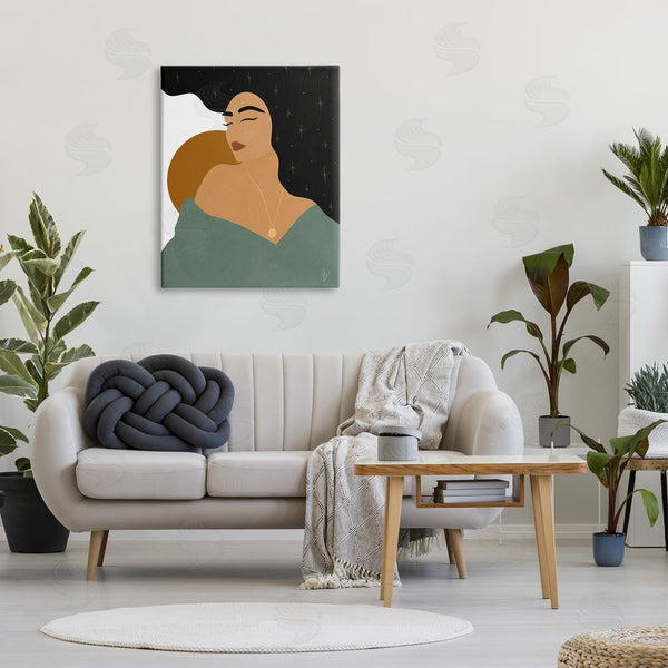 Stupell Industries Birch & Ink | Contemporary Boho Girl Portrait Wall Art