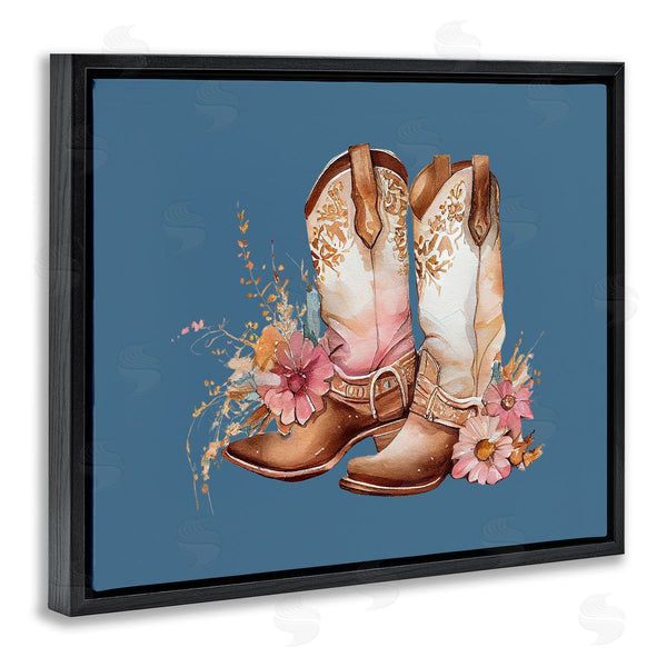 Stupell Industries Birch & Ink | Cowboy Boots & Wildflowers Wall Art