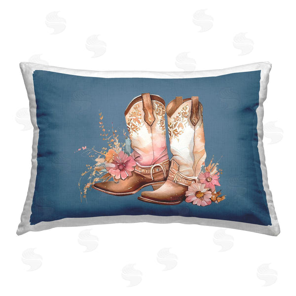 stupell industries Birch & Ink | Cowgirl Boots with Blossoms