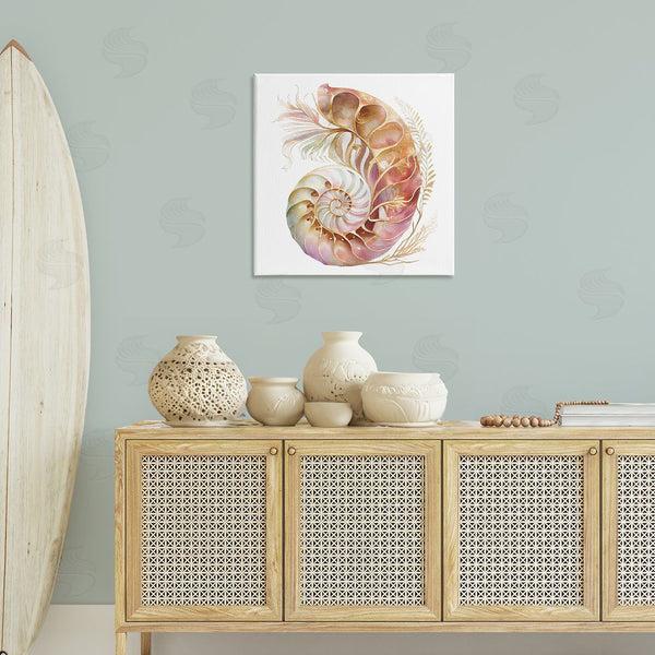 Stupell Industries Birch & Ink | Curled Nautilus Pattern Wall Art