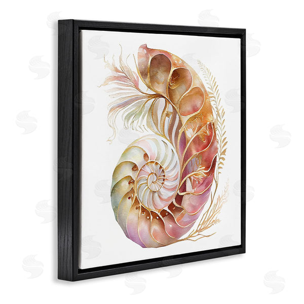 Stupell Industries Birch & Ink | Curled Nautilus Pattern Wall Art
