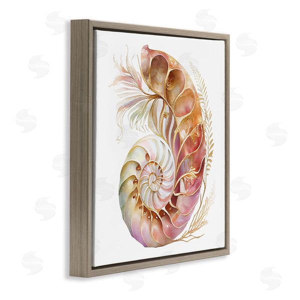 Stupell Industries Birch & Ink | Curled Nautilus Pattern Wall Art