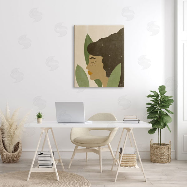 Stupell Industries Birch & Ink | Female In Tall Grass Abstract Hair Portrait Wall Art