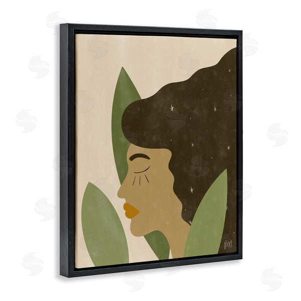Stupell Industries Birch & Ink | Female In Tall Grass Abstract Hair Portrait Wall Art