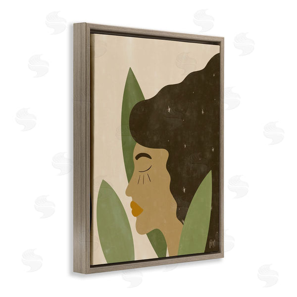Stupell Industries Birch & Ink | Female In Tall Grass Abstract Hair Portrait Wall Art