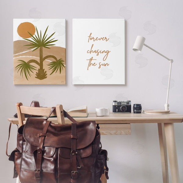 Stupell Industries Birch & Ink | Forever Chasing The Sun Phrase Wall Art
