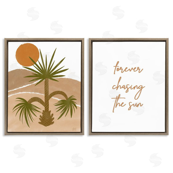 Stupell Industries Birch & Ink | Forever Chasing The Sun Phrase Wall Art