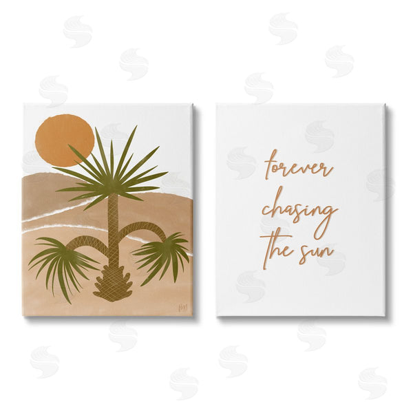 stupell industries Birch & Ink | Forever Chasing the Sun Phrase Wall Art
