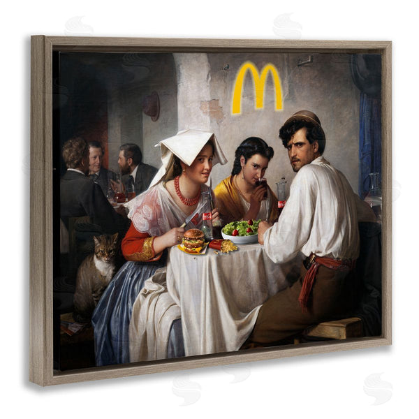 Stupell Industries Birch & Ink | Funny Classics Burger Joint Wall Art