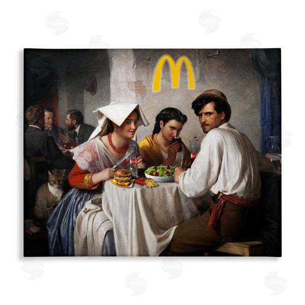 stupell industries Birch & Ink | Funny Classics Burger Joint Wall Art