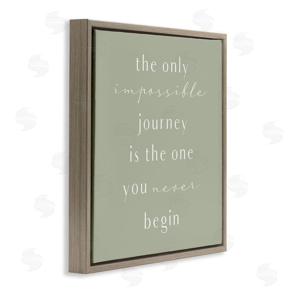 Stupell Industries Birch & Ink | Impossible Journey Is One You Never Begin Phrase Wall Art