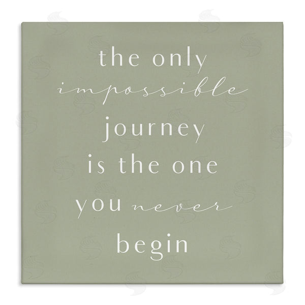 stupell industries Birch & Ink | Impossible Journey Is One You Never Begin Phrase Wall Art
