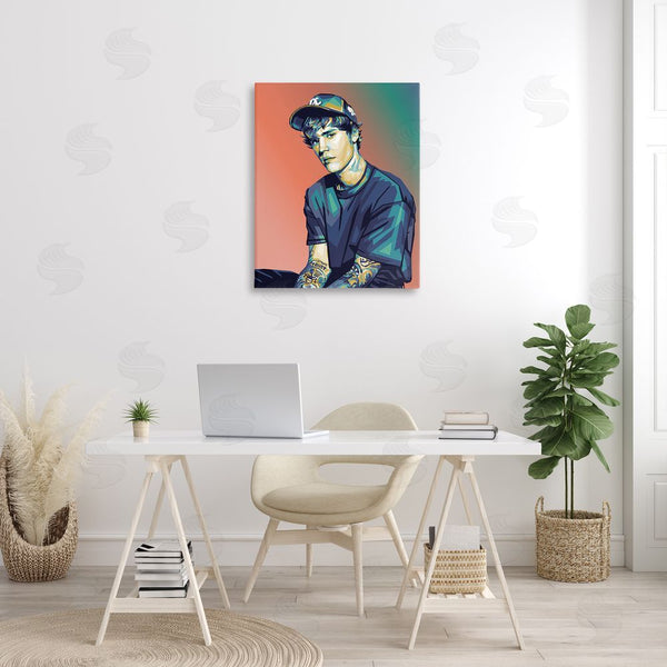 Stupell Industries Birch & Ink | Justin Portrait With Hat Wall Art