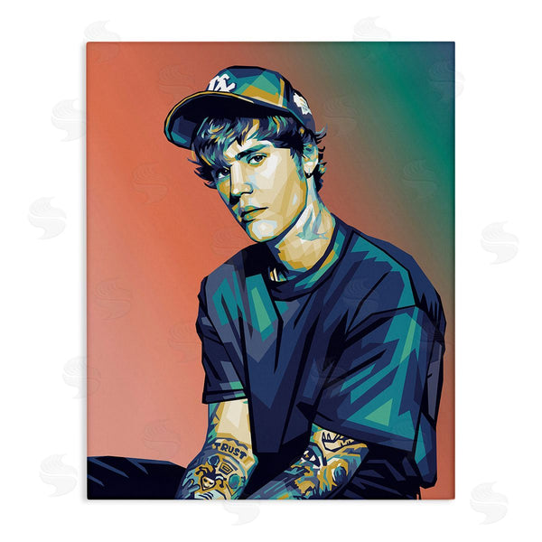 stupell industries Birch & Ink | Justin Portrait with Hat Wall Art