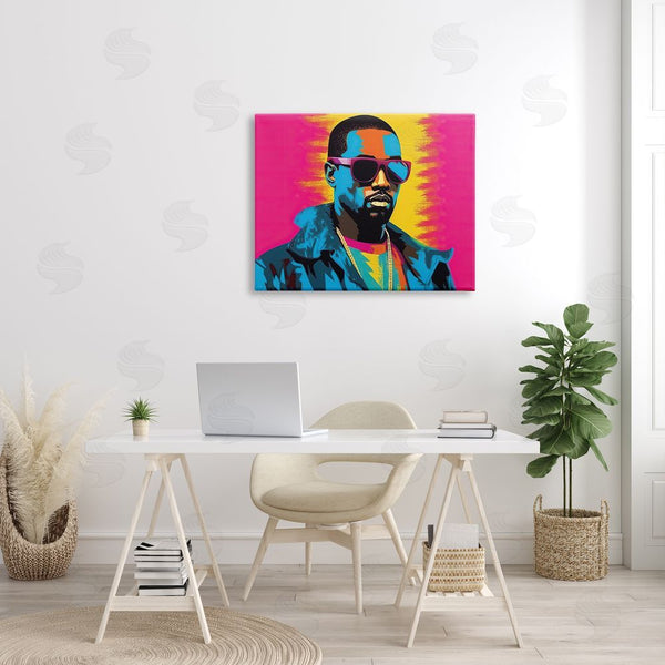Stupell Industries Birch & Ink | Kanye West Modern Portrait Wall Art