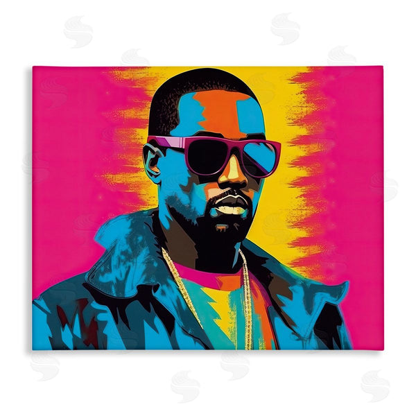stupell industries Birch & Ink | Kanye West Modern Portrait Wall Art