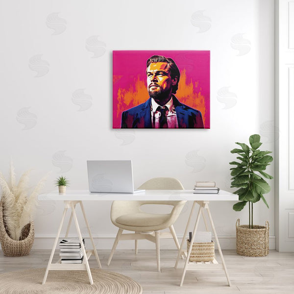 Stupell Industries Birch & Ink | Leonardo DiCaprio On Pink Wall Art