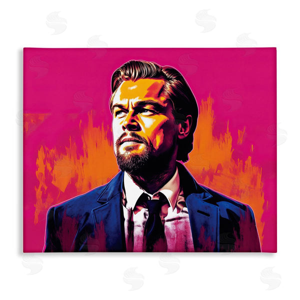 stupell industries Birch & Ink | Leonardo DiCaprio on Pink Wall Art