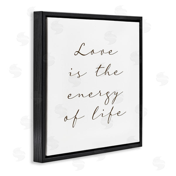 Stupell Industries Birch & Ink | Love Is Energy Of Life Phrase Motivational Romantic Wall Art