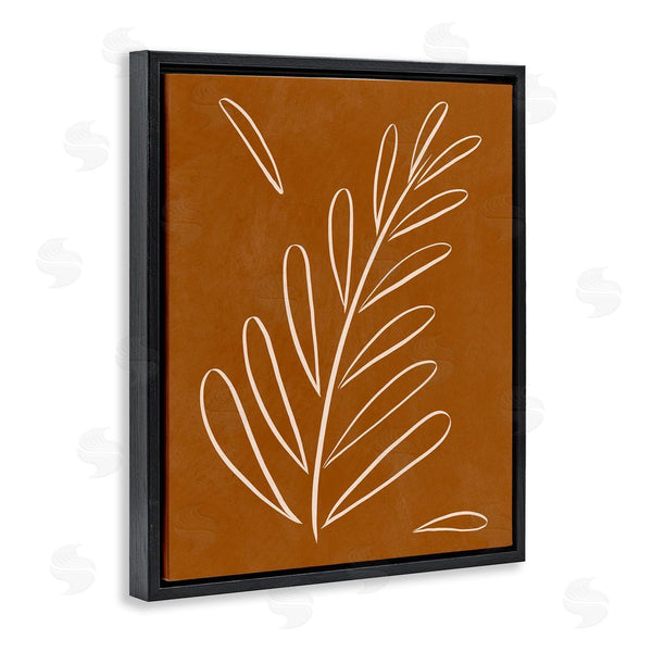 Stupell Industries Birch & Ink | Modern Fern On Brown Wall Art