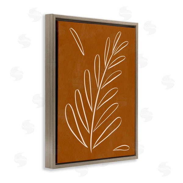 Stupell Industries Birch & Ink | Modern Fern On Brown Wall Art