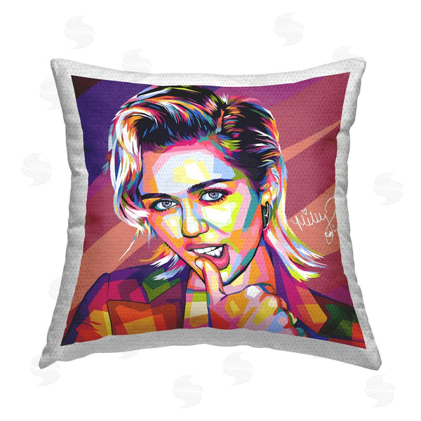 Stupell Industries Birch & Ink | Modern Miley Pop Culture Printed Throw Pillow