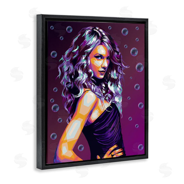 Stupell Industries Birch & Ink | Modern Purple Girl With Bubbles Wall Art